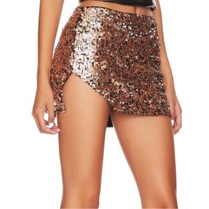 Free People Annalise Sequin Mini Skirt NWT 12